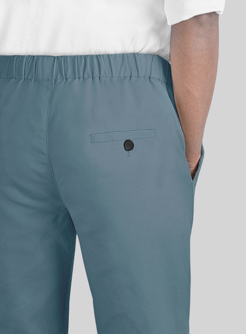 Easy Pants Nord Blue Cotton Canvas - Click Image to Close