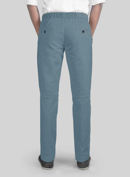 Easy Pants Nord Blue Cotton Canvas - Click Image to Close