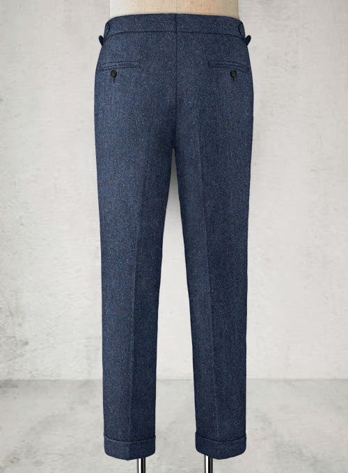 Empire Blue Highland Tweed Trousers - Click Image to Close