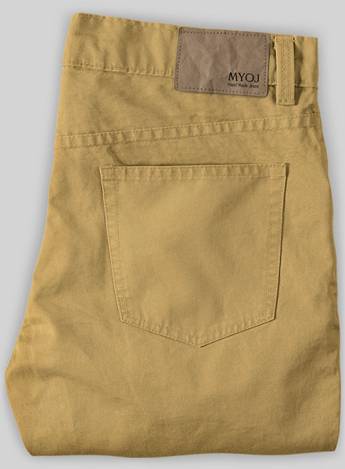 Khaki Chino Jeans With Fit Guarantee - Click Image to Close