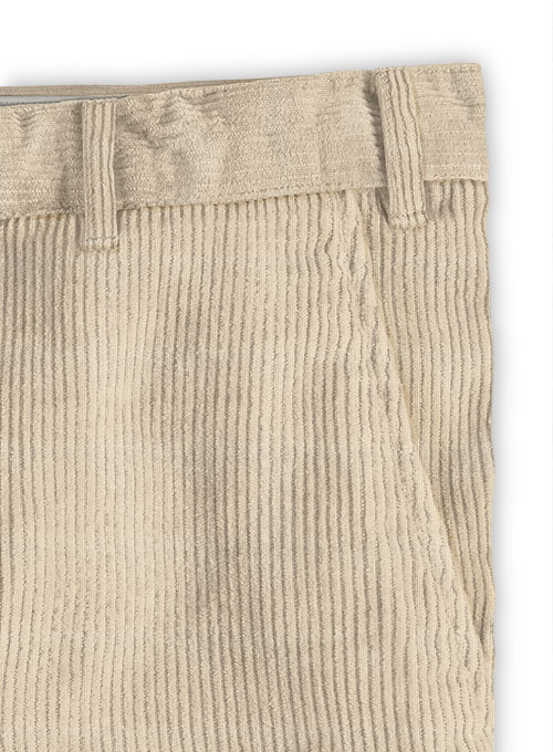 Fawn Corduroy Trousers - 8 Wales