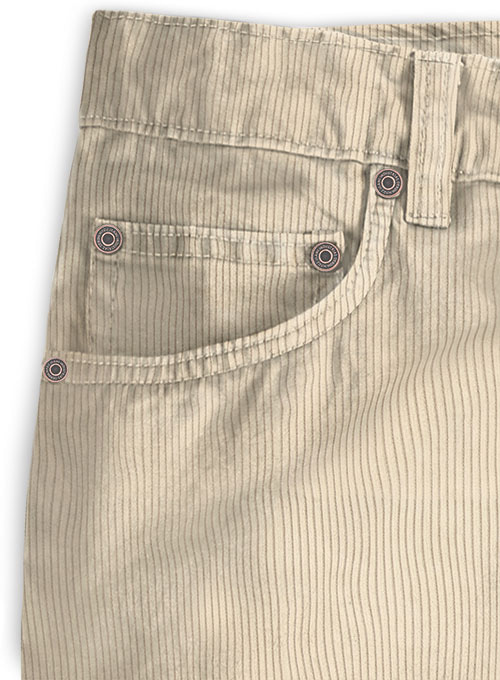 Fawn Thick Corduroy Jeans - 8 Wales