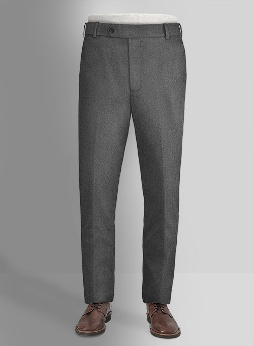 Gray Flannel Wool Pants