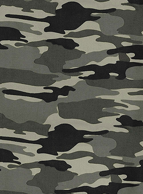 Gray Stretch Camo Jeans