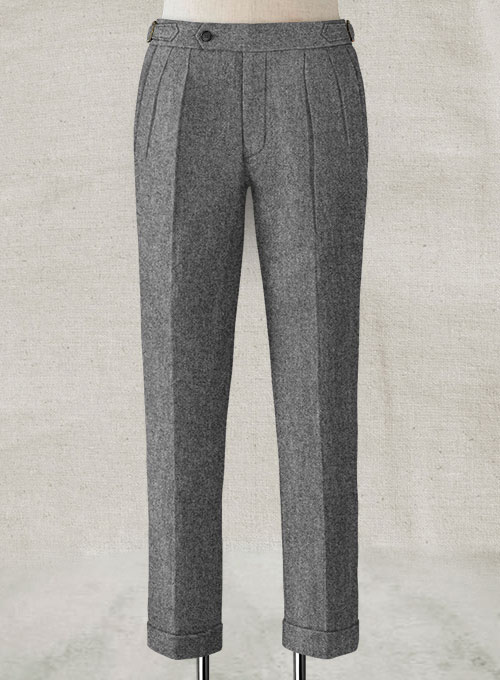 Gray Highland Tweed Trousers