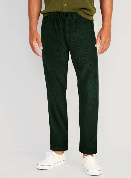 Easy Pants Green Corduroy - Click Image to Close