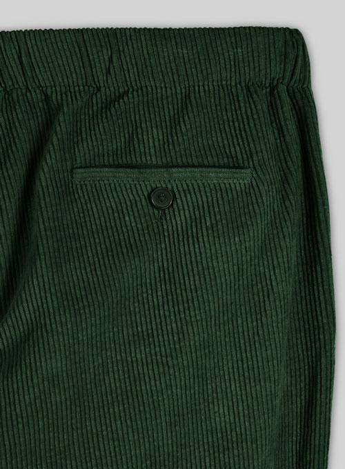 Easy Pants Green Corduroy - Click Image to Close