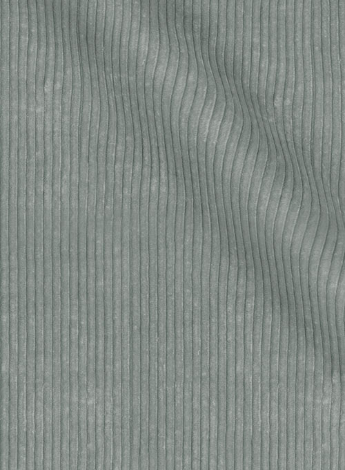 Gray Thick Stretch Corduroy Pants