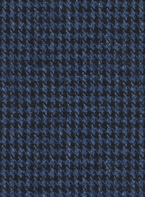 Harris Tweed Houndstooth Blue Pants