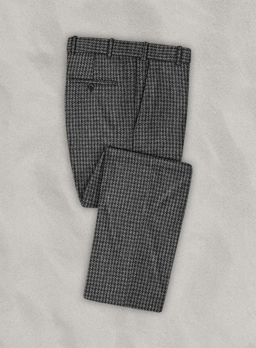Harris Tweed Houndstooth Dark Gray Pants