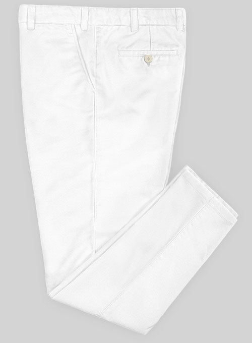 Heavy White Chino Pants