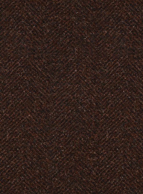 Heavy Brown Herringbone Tweed Pants