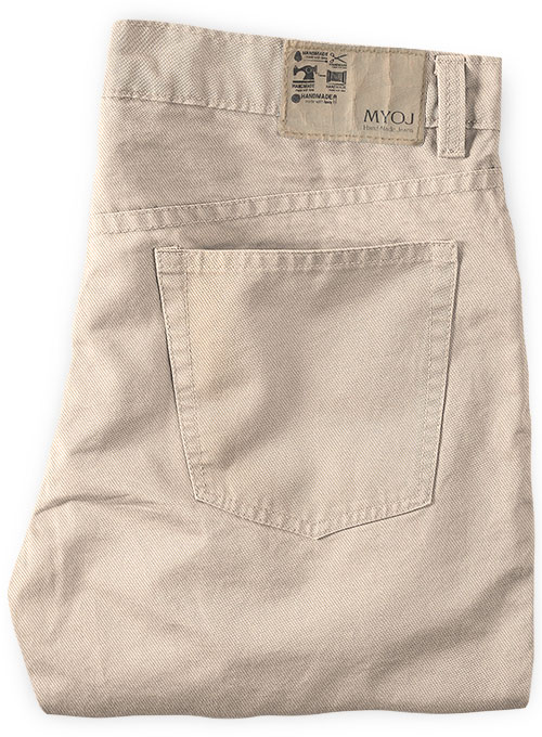 Heavy Khaki Chino Jeans