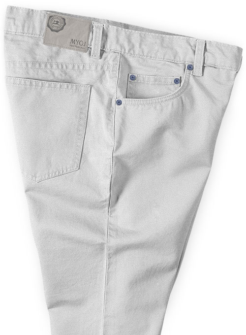 Heavy Light Gray Chino Jeans