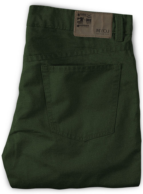 Heavy Olive Chino Jeans