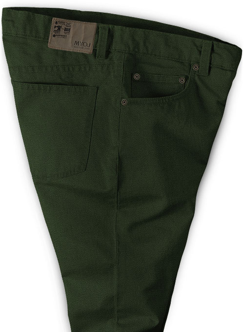 Heavy Olive Chino Jeans