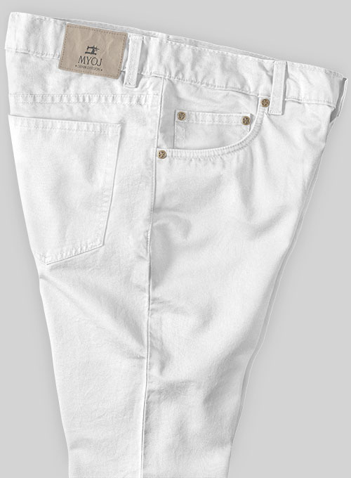 Heavy White Chino Jeans