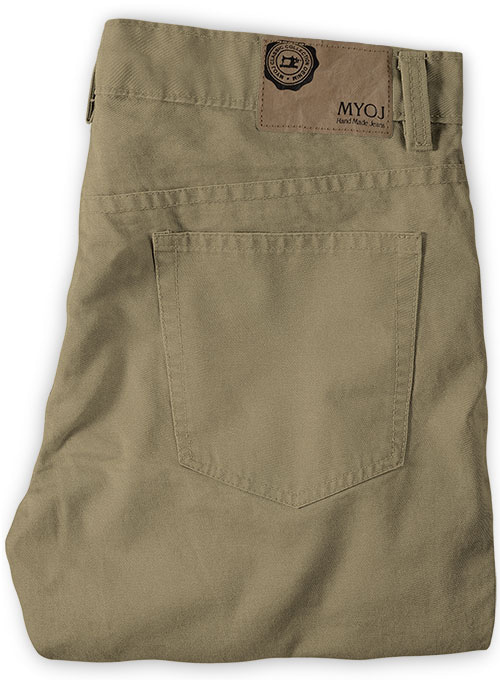 Hunter Khaki Peach Finish Chino Jeans