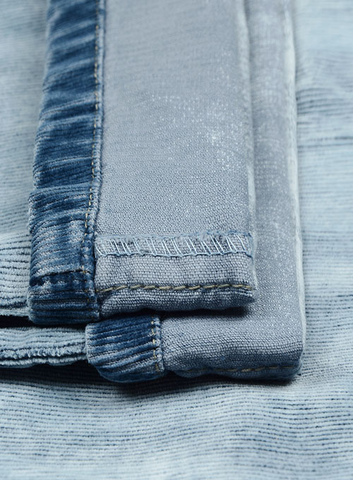 Indigo Corduroy Stretch Jeans - Vintage Wash