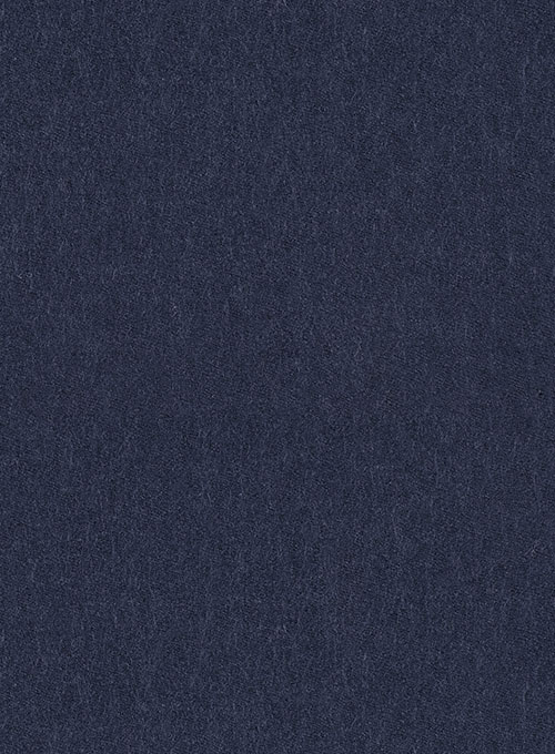 Indigo Blue Highland Flannel Wool Trousers - Click Image to Close