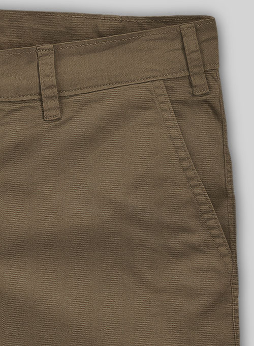 Irish Brown Summer Weight Chino Shorts - Click Image to Close