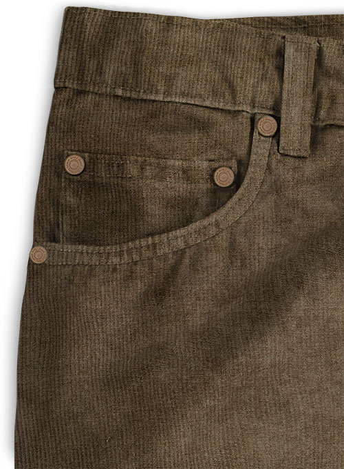 Italian Beige Corduroy Jeans