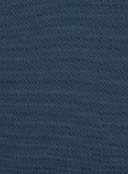 Italian Harbor Blue Cotton Stretch Pants - Click Image to Close