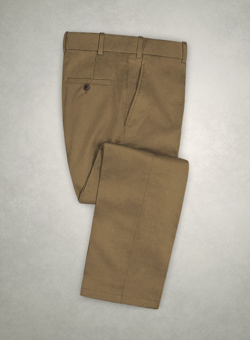 Italian Hunter Khaki Cotton Stretch Pants