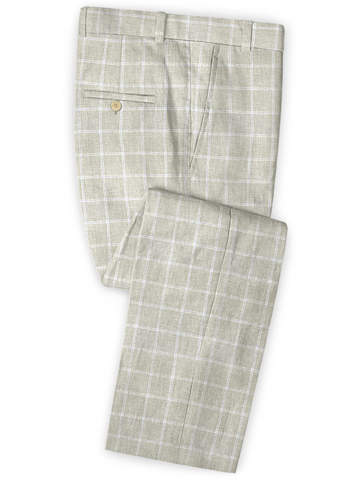 Italian Linen Barro Pants : Made To Measure Custom Jeans For Men ...