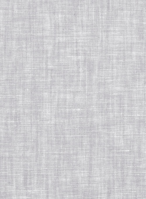 Italian Zod Light Gray Linen Pants - Click Image to Close