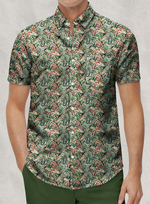 Italian Linen Arnero Shirt - Half Sleeves