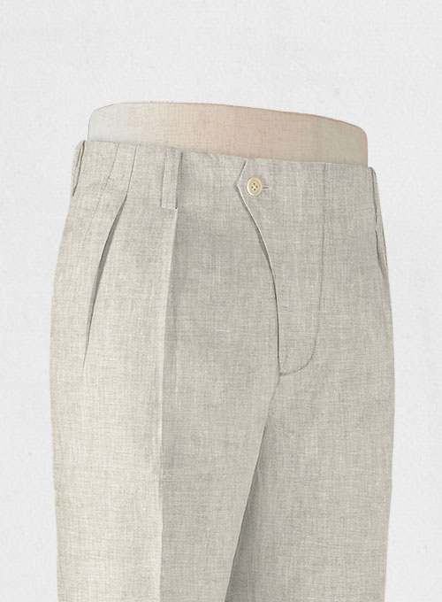 Italian Meadow Vintage Manny Linen Trousers - Click Image to Close