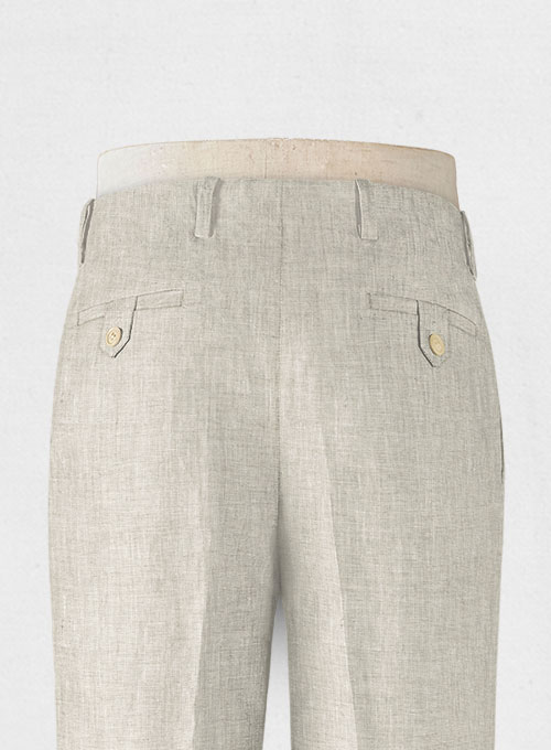 Italian Meadow Vintage Manny Linen Trousers - Click Image to Close