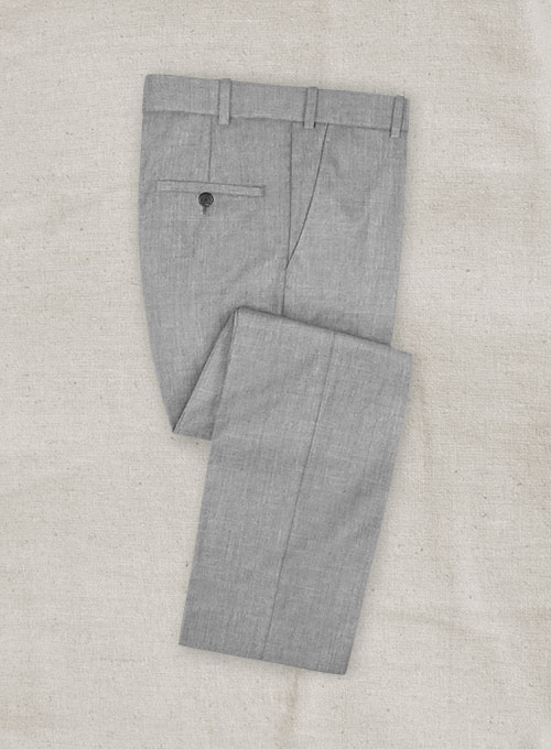 Italian Wool Cashmere Harbour Gray Pants