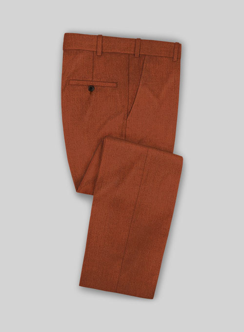 Italian Wool Cashmere Ginger Orange Pants