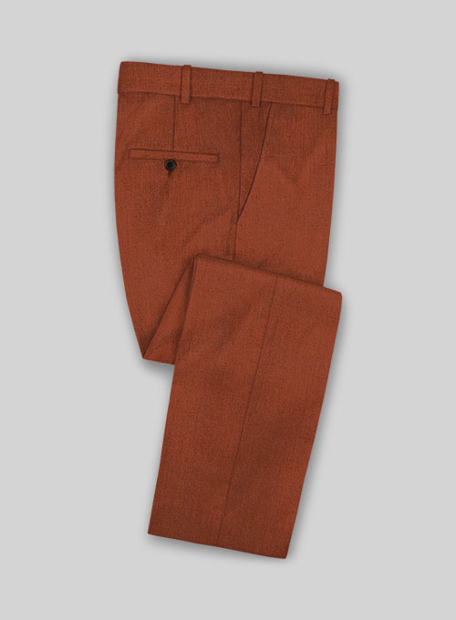 Italian Wool Cashmere Ginger Orange Pants