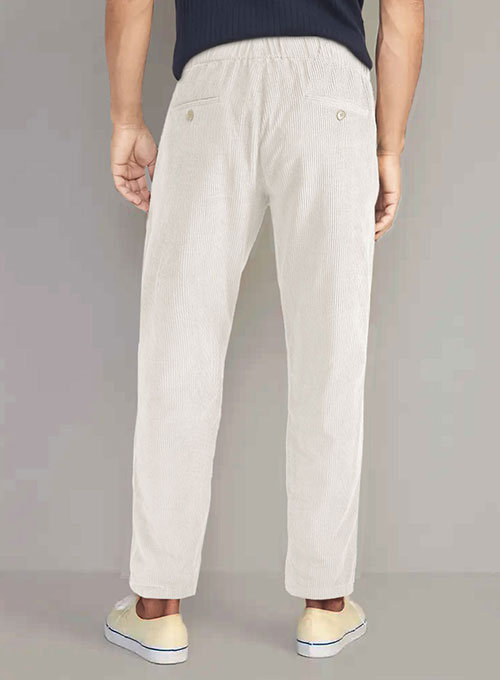 Easy Pants Ivory Corduroy - Click Image to Close