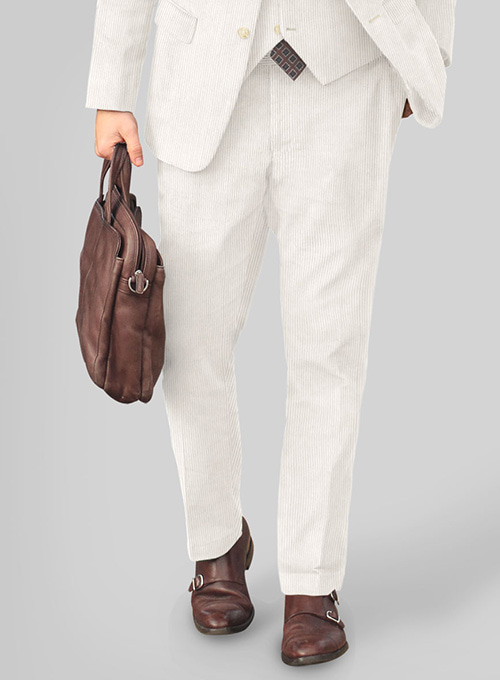 Ivory Corduroy Pants - Click Image to Close