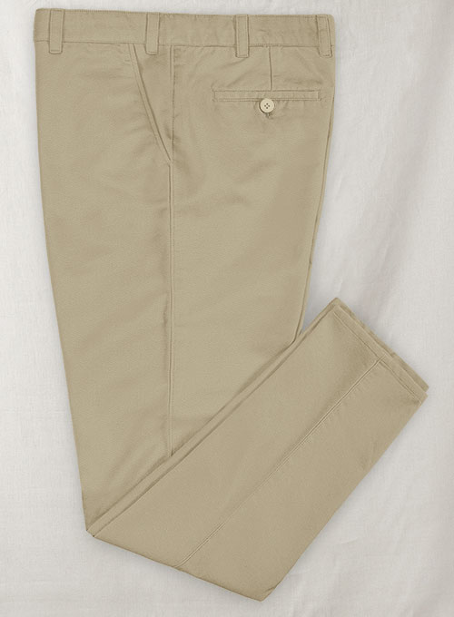 Khaki 4 Way Stretch Chino Pants