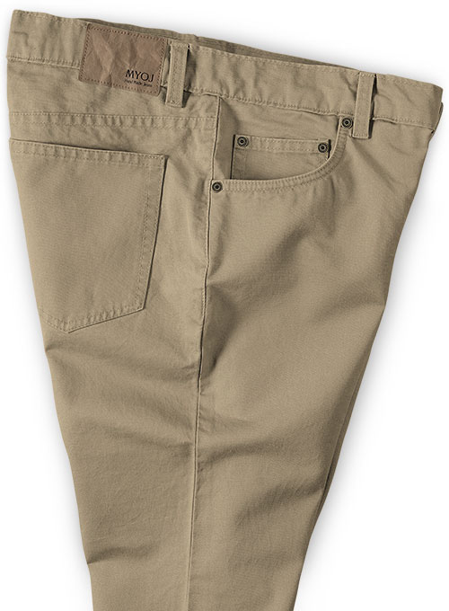 Khaki Chino Jeans With Fit Guarantee