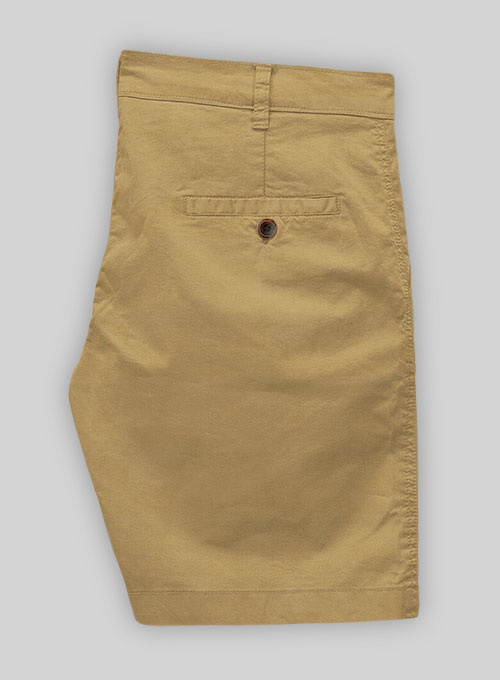 Khaki Stretch Chino Shorts