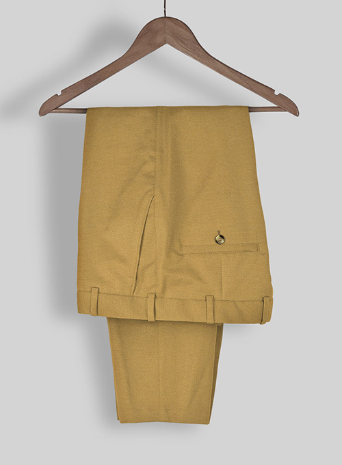 Khaki Stretch Chino Pants - Click Image to Close