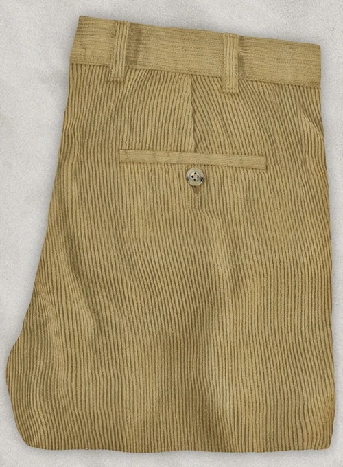 Khaki Corduroy Trousers - 8 Wales - Click Image to Close