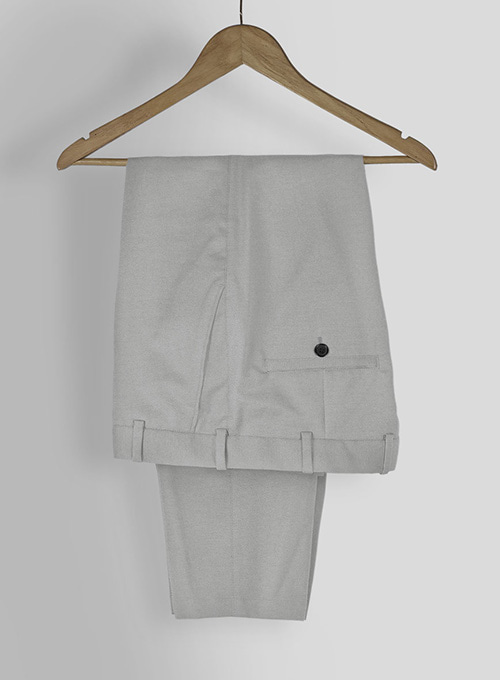 Light Gray Stretch Chino Pants - Click Image to Close