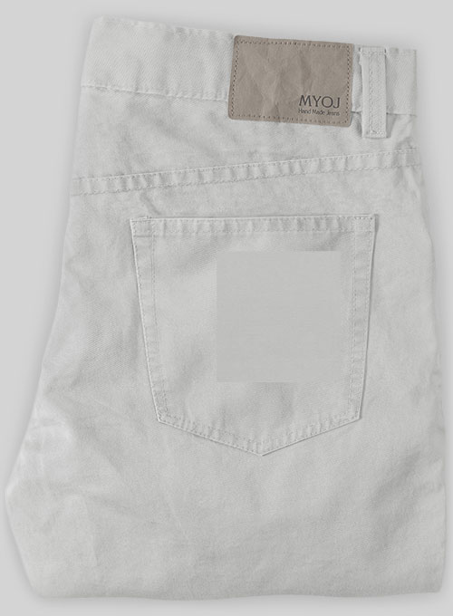 Light Gray Stretch Chino Jeans - Click Image to Close