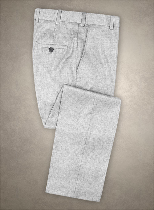 Light Gray Flannel Wool Pants