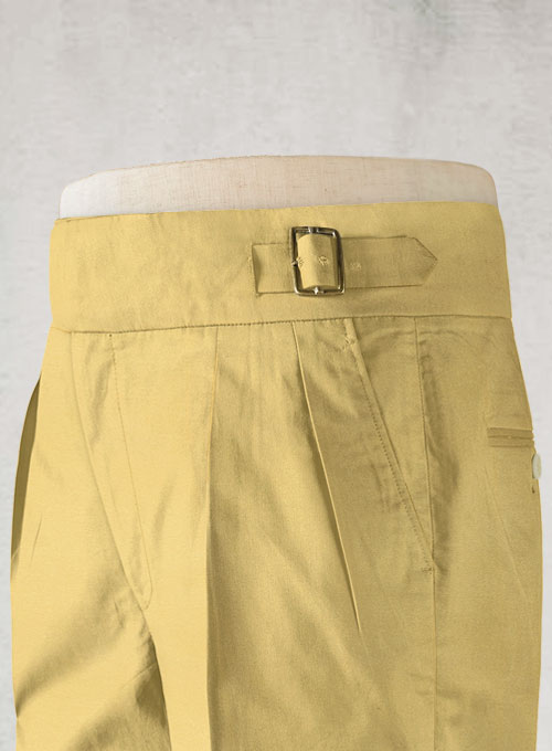 Light Khaki Chino Gurkha Trousers
