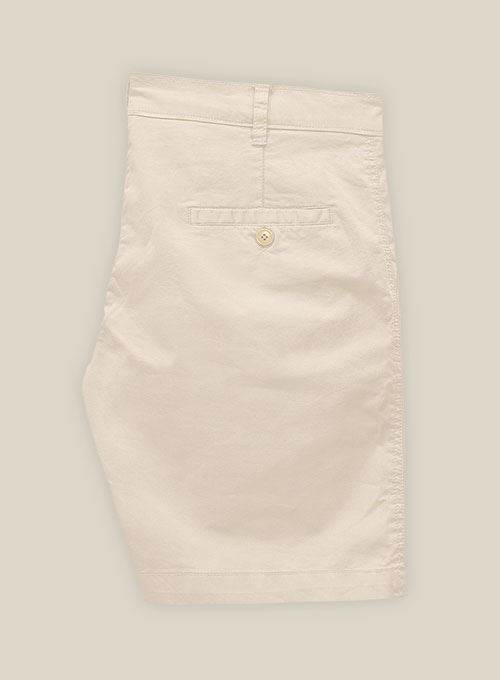 Light Khaki Stretch Chino Shorts