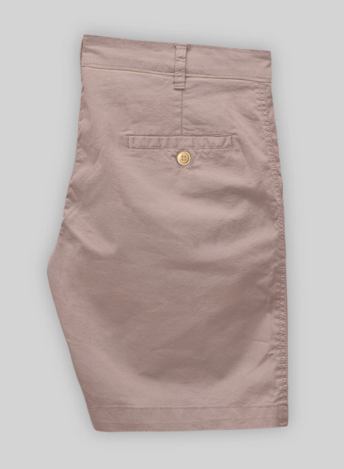 Light Mauve Stretch Chino Shorts