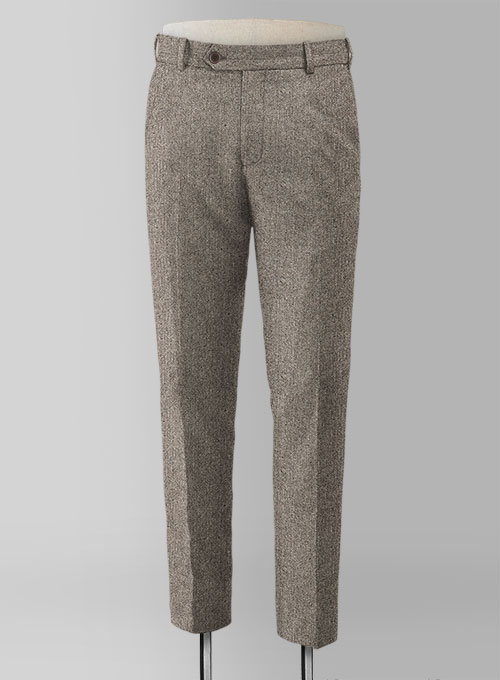 Light Weight Brown Tweed Pants - Click Image to Close